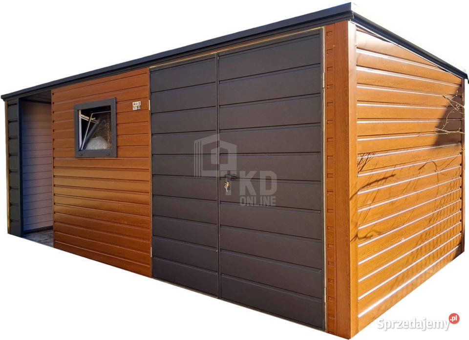 Schowek domek ogrodowy 45x2m wiata 2m brama okno Wągrowiec