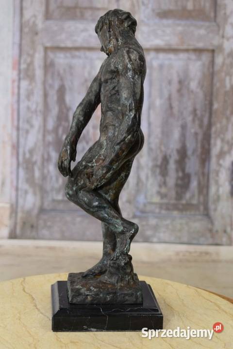 wg Auguste Rodin Adam Posąg Akt Mężczyzny Sygn Kraków