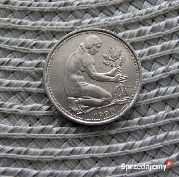 Niemcy 50 fenigów 1990 D wielkopolskie