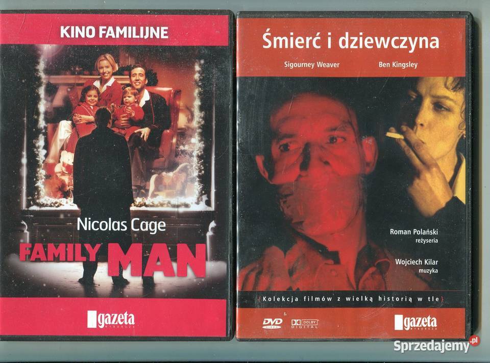 Family Man Śmierć i dziewczyna 2 filmy DVD 1 płyta Szczecin