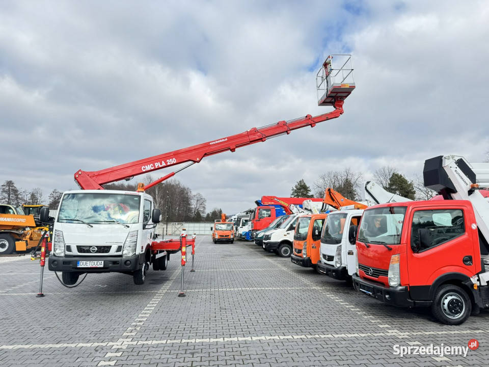 Nissan Cabstar Podnośnik Koszowy 25m CMC PLA 250 elektryczne szyby Nissan Widełki