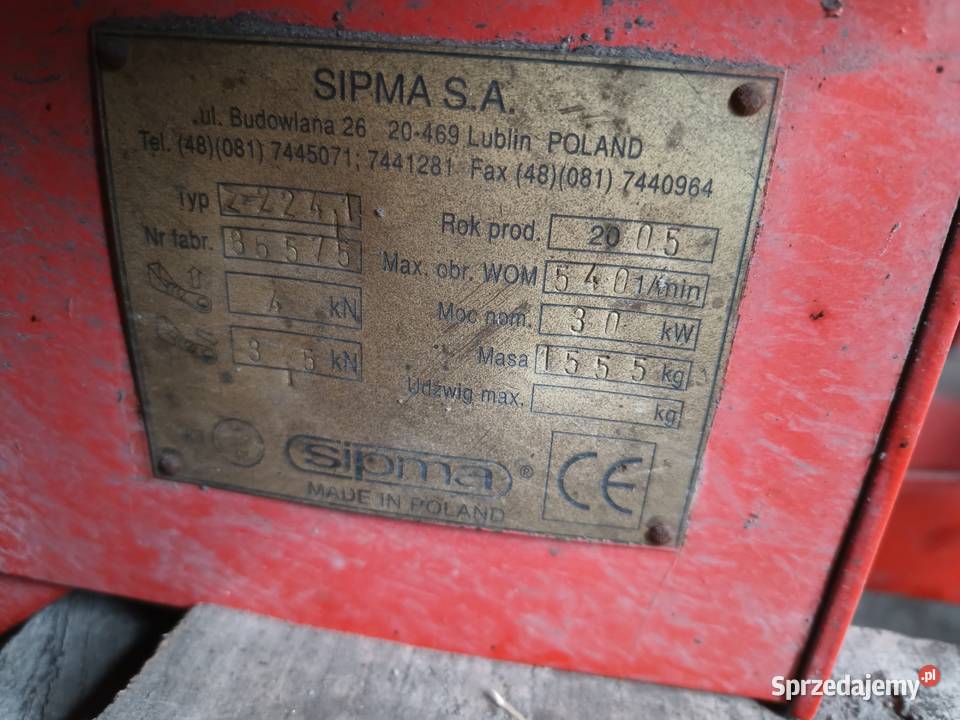 Sprzedam prasę sipma kostka z 224 Łęczyca sprzedam