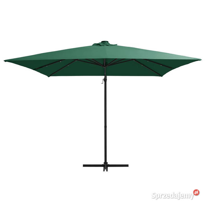Parasol wiszący z LED i stalowym słupkiem Warszawa sprzedam
