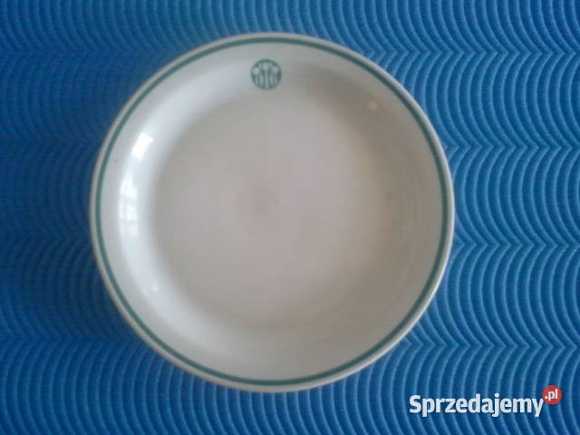 Talerz duży płaski firmy Lubiana śr 245z okresu Pruszków