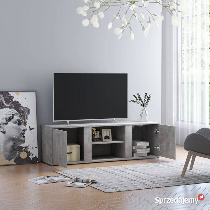 Szafka pod telewizor szarość betonu 120x34x37 Warszawa