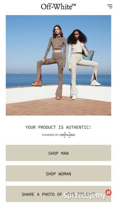 Okulary przeciwsłoneczne OffWhite OERI069 1007 Uniseks Kraków