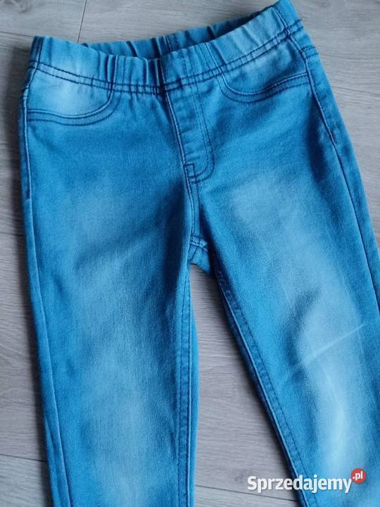 Spodnie jeansowe rurki dziewczęce 116 Płock