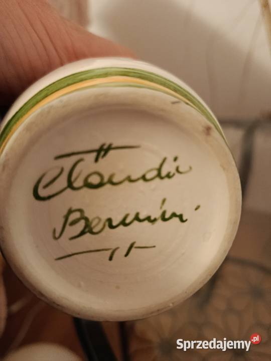 Włoska ceramika Dwa kubeczki wazoniki