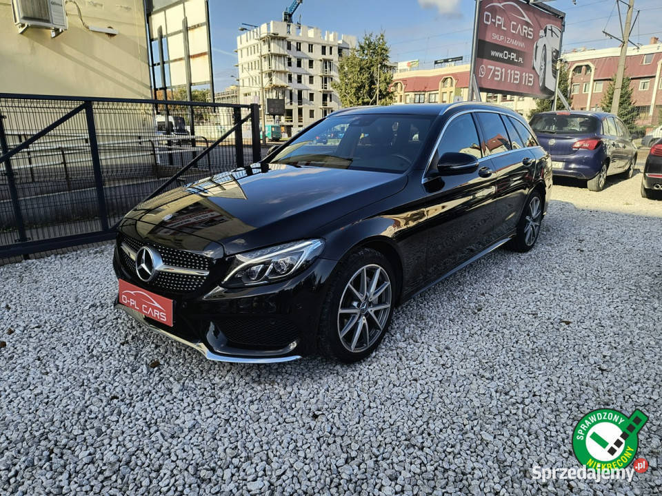 Mercedes C 220 4MATIC|pół-skóra|kamera cofania |NISKI przebieg| ALU 18 W20…