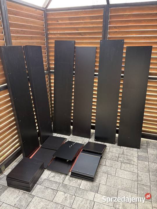 Regał IKEA KALLAX 182x182 5 drzwiczek czarnybrąz łódzkie Góra Bałdrzychowska-Kolonia