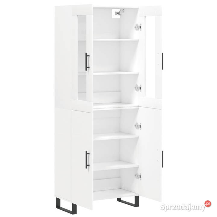 Witrynka biała 695x34x180 materiał