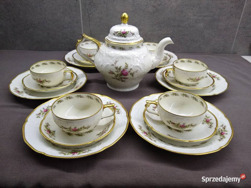Serwis herbata Rosenthal Sanssouci Moosrose Kalisz