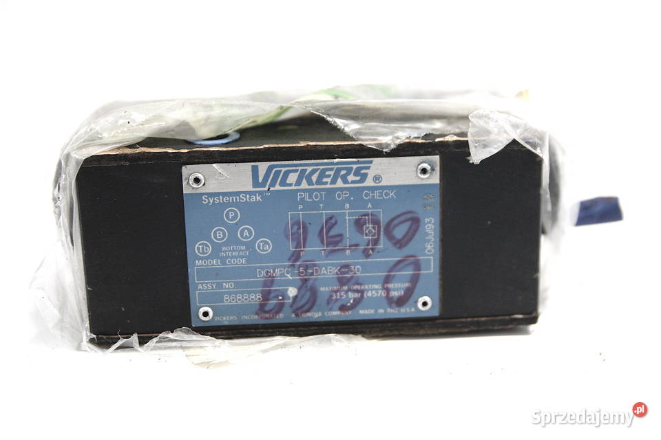 Zawór hydrauliczny Vickers DGMPC5ABKBAK30 Otwock sprzedam