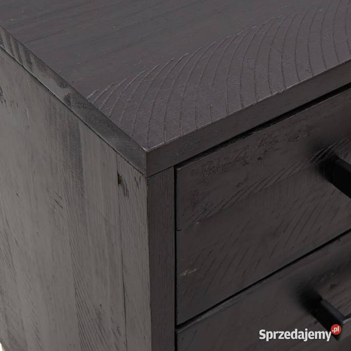 Szafka nocna czarna 36x30x45 drewno sosnowe Warszawa