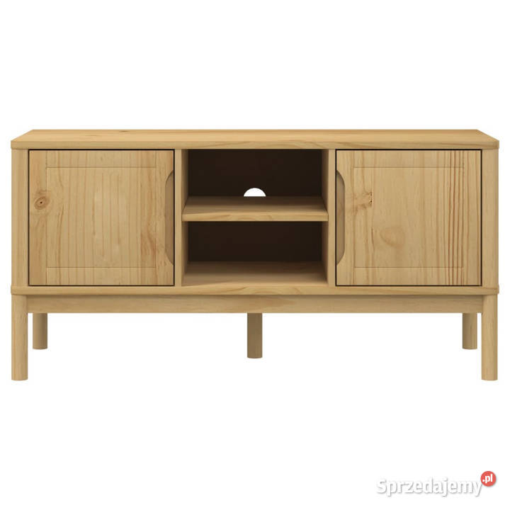 Szafka RTV FLORO woskowy brąz 114x43x55 drewno mazowieckie Warszawa