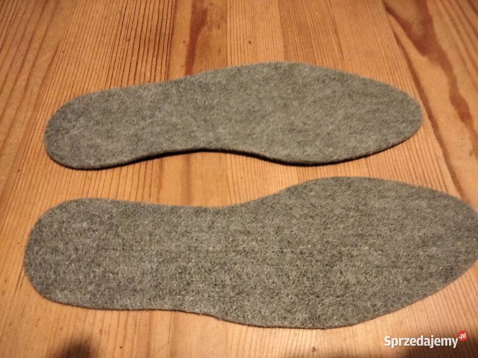 Wkładki do butów filcowe rozmiar 37 szare