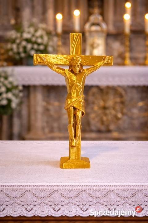 Krucyfiks stojący elegancka ozdoba religijna Gorzów Wielkopolski