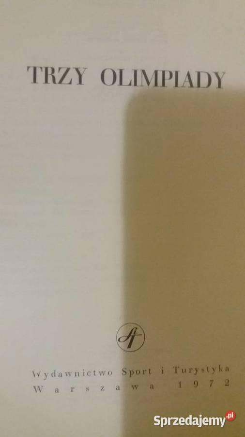 Trzy olimpiady Jucewicz historia sportu książki Warszawa