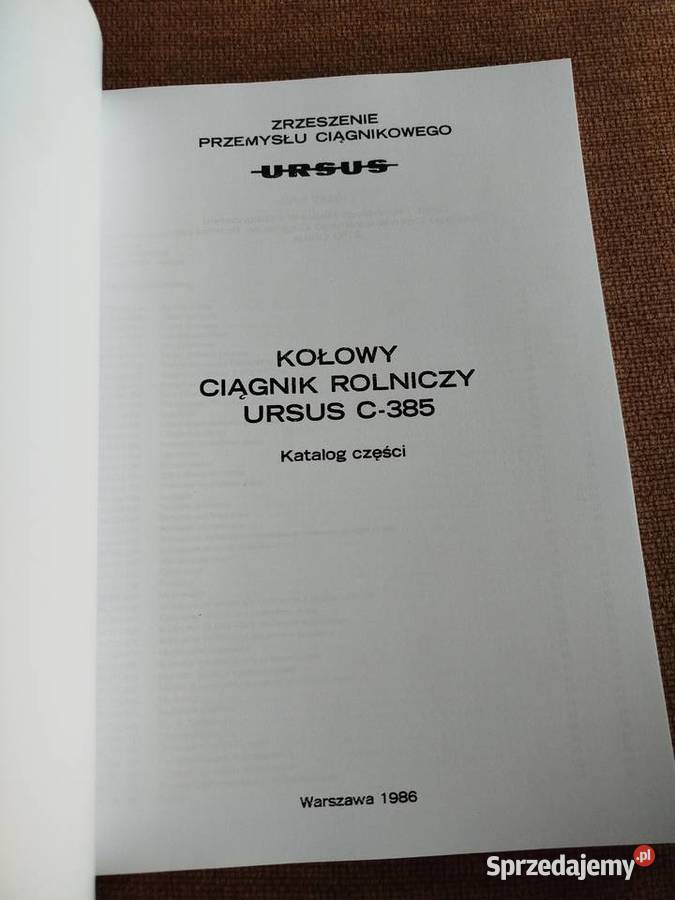 Katalog części zamiennych ciągnika rolniczego Lublin