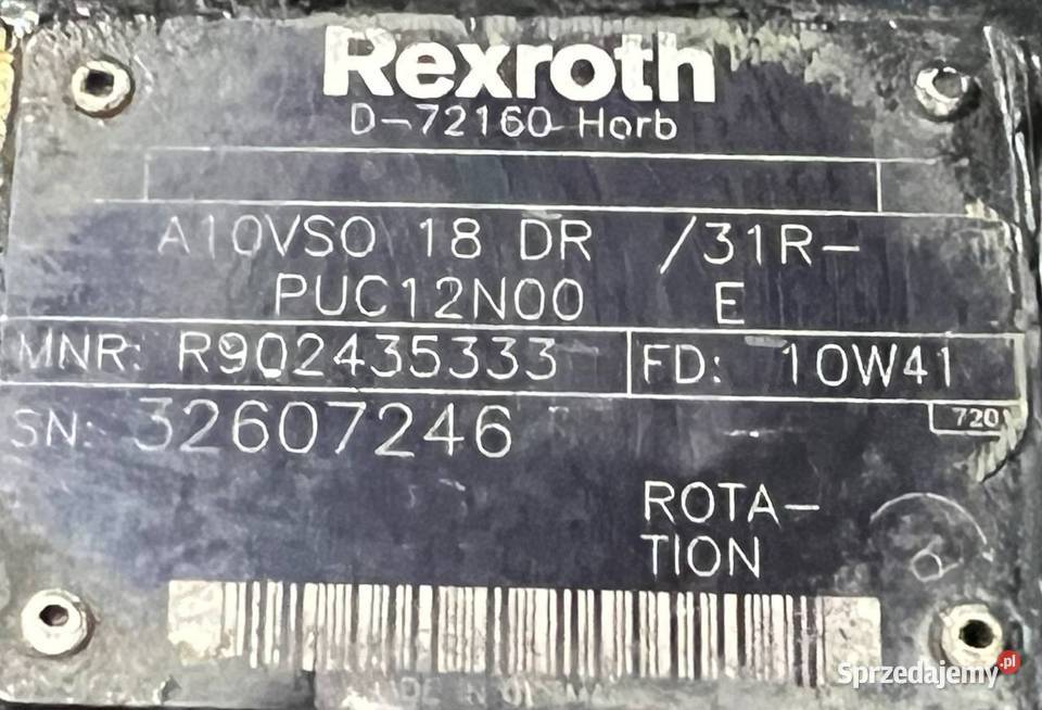 Rexroth A10VSO 18 DR 31RPUC12N00 E R902435333 wielkopolskie Poznań sprzedam