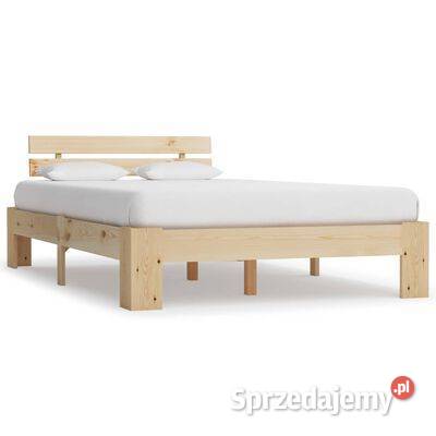 vidaXL Rama łóżka lite drewno sosnowe 120 x 200 Warszawa