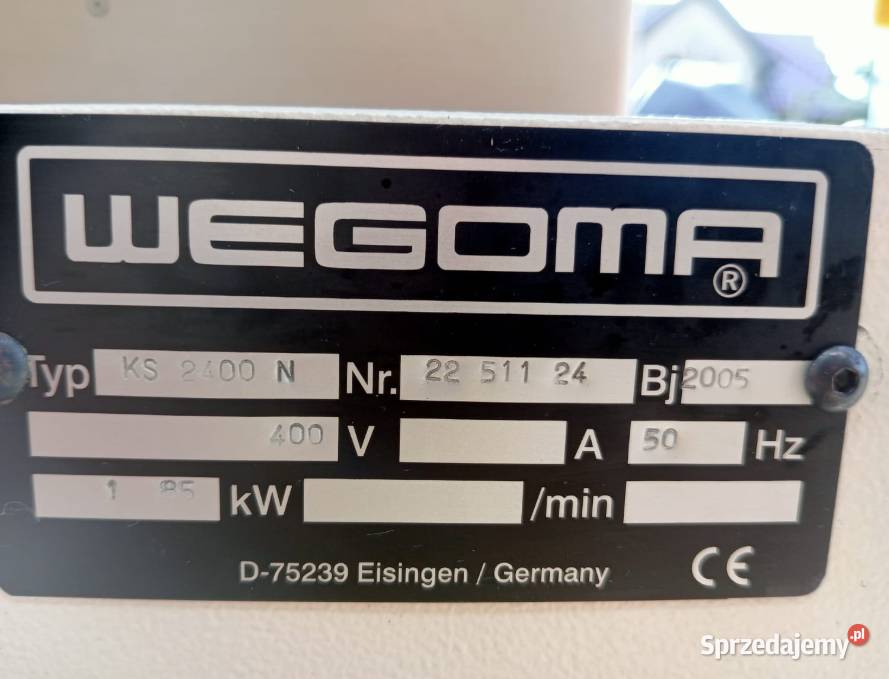 Szlifierka WEGOMA KS 2400 Wejherowo
