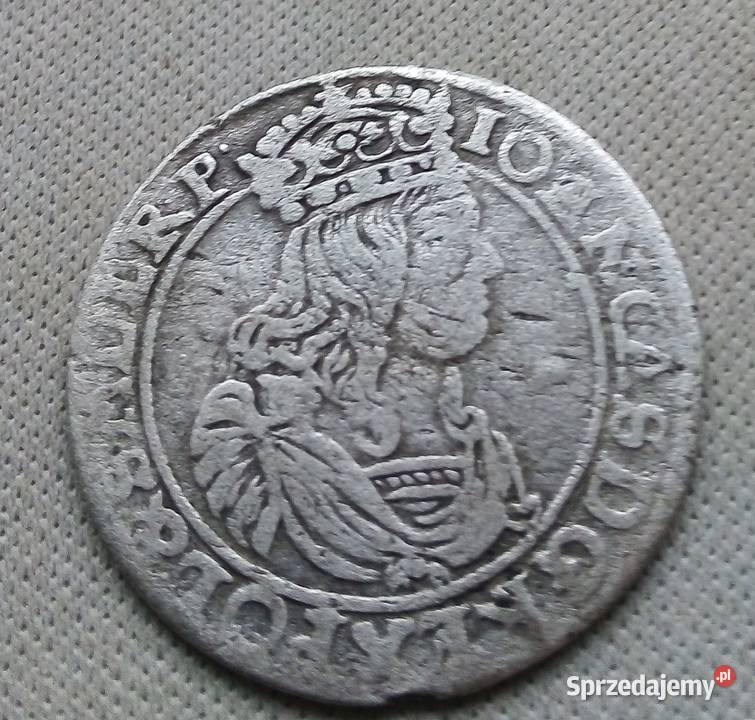 POLSKA6 GROSZY1662 r SREBRO AT JAN KAZIMIERZ