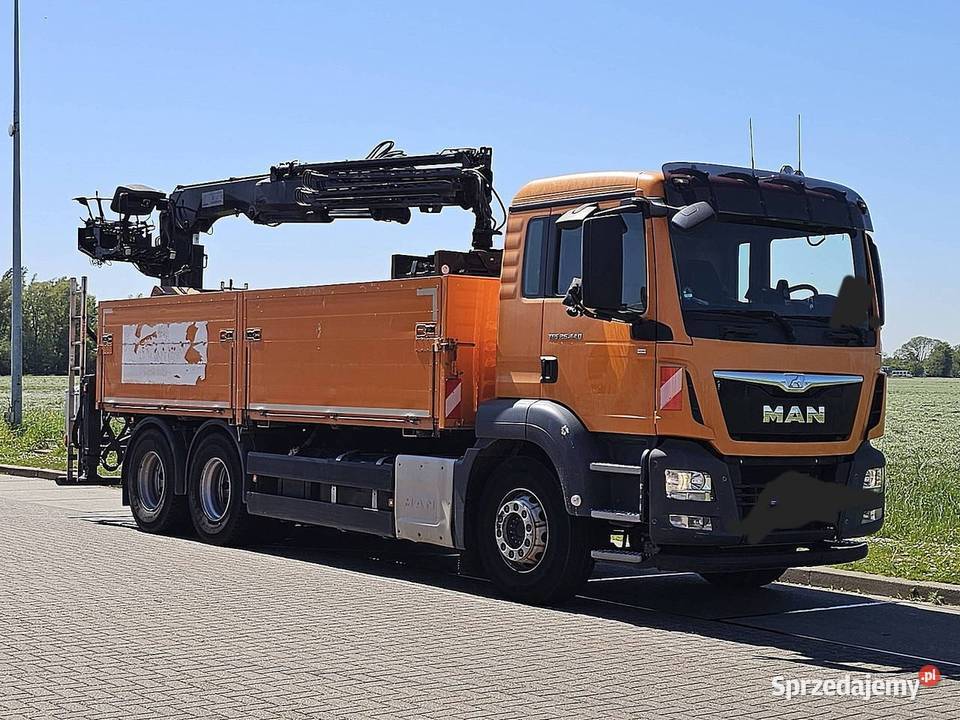 Bidowlany Skrzynia 6x4 z dzwigiem do palet Man Warszawa sprzedam