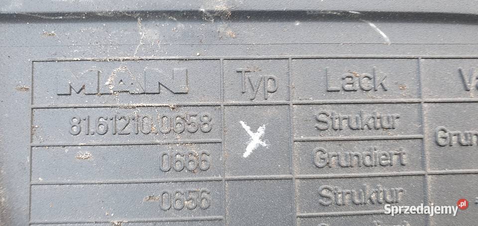 MAN TGM PRZEDŁUŻENIE STOPNICY PRAWE 81612100658 Karoseria Bieleń