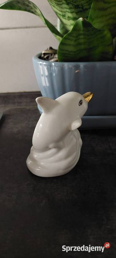 Delfin Porcelanowy figurka EM EXCLUSIVE Figurki i rzeźby Mirosławiec