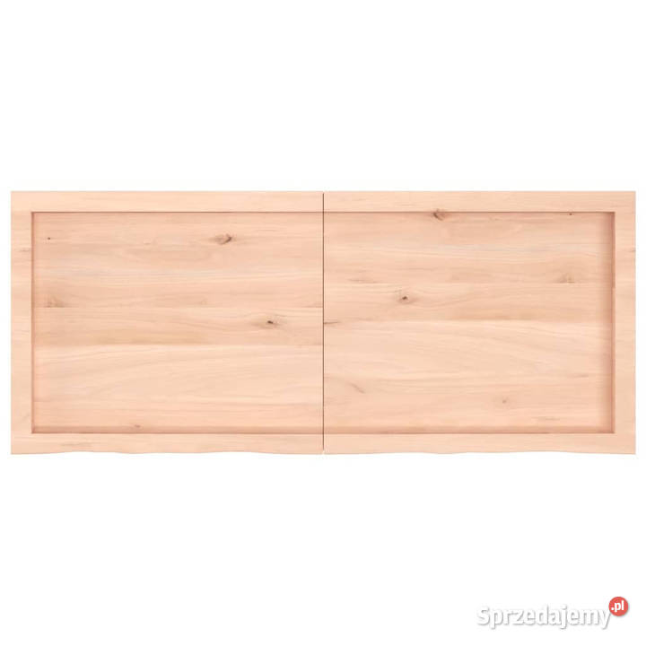Półka 120x50x26 surowe lite drewno dębowe