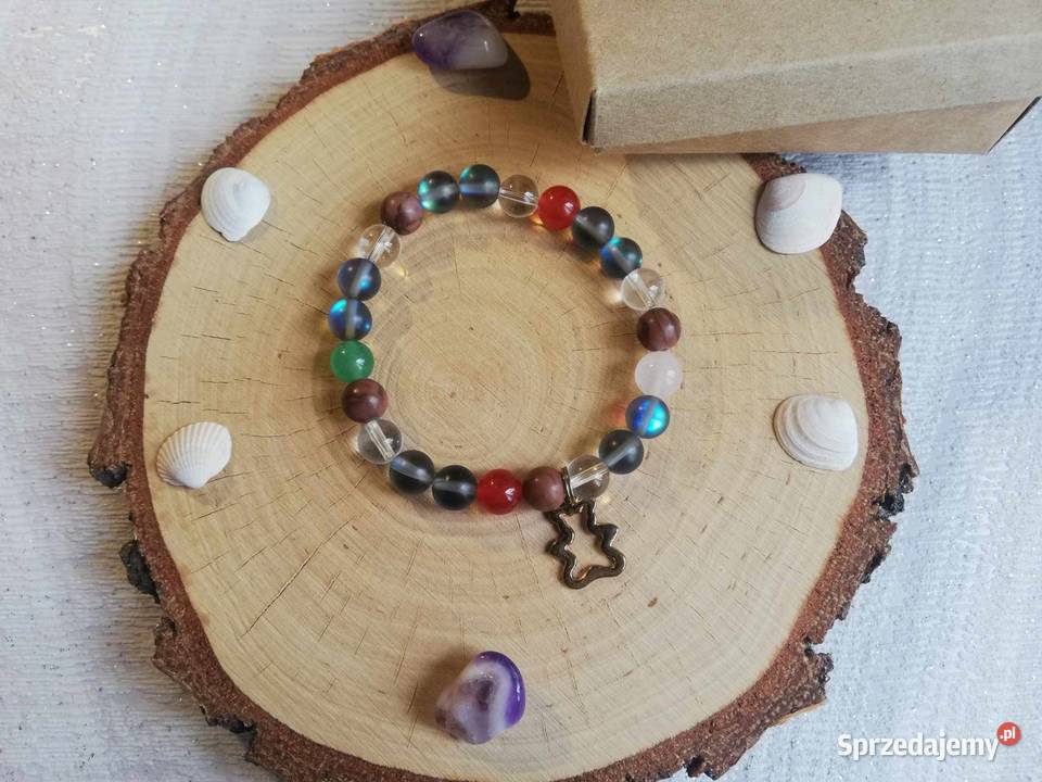 Bransoletka mix kamieni z zawieszką łódzkie Łódź