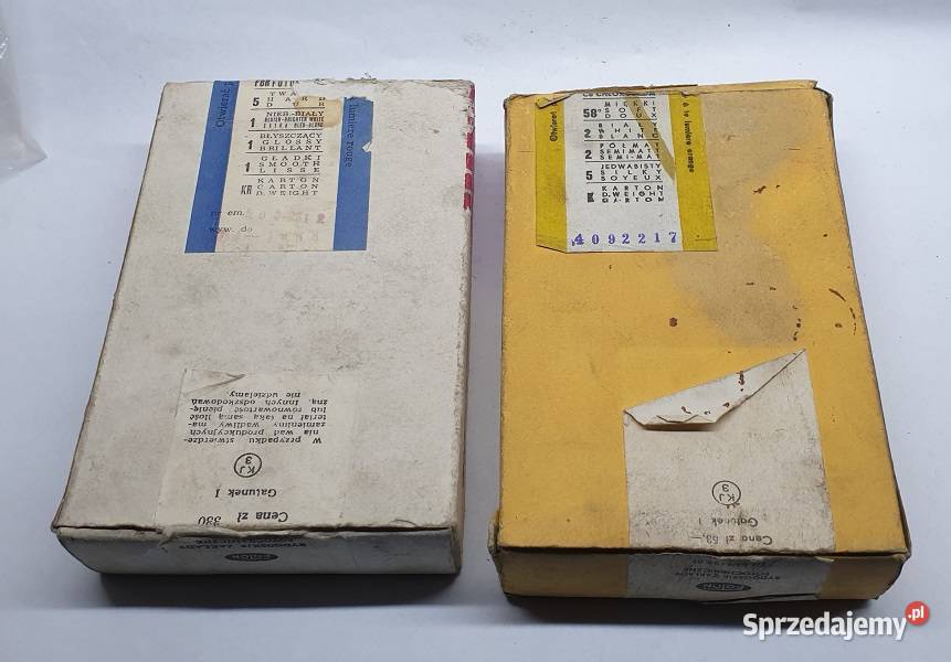 Papier fotograficzny firmy FOTON z lat PRL Pozostałe Reszel