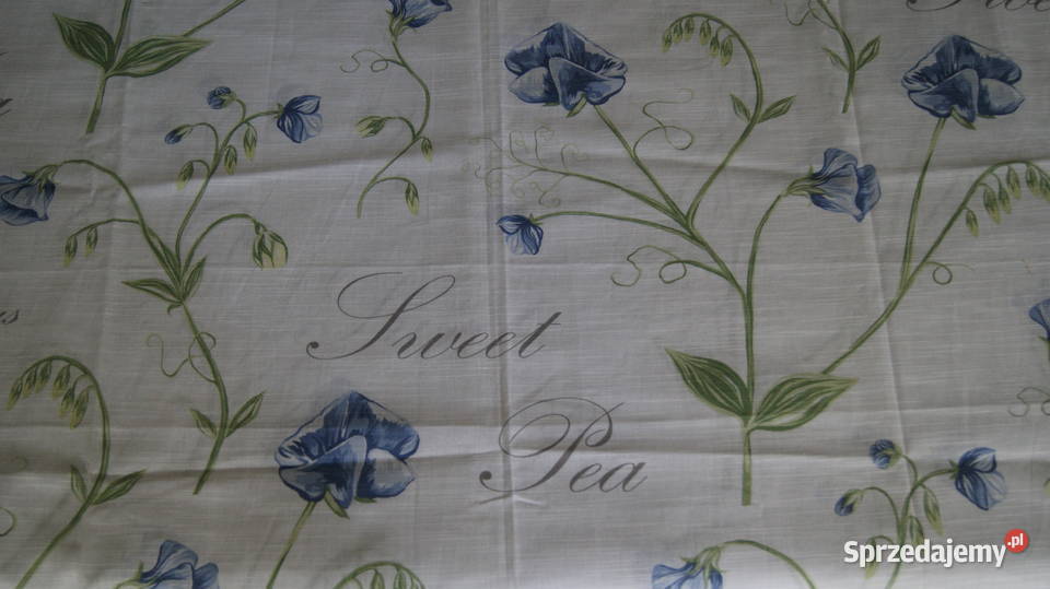 Zasłony SHABBY CHIC napisy kwiaty przelotki 2kpl Wystrój okien Wystrój okien Dobroszyce