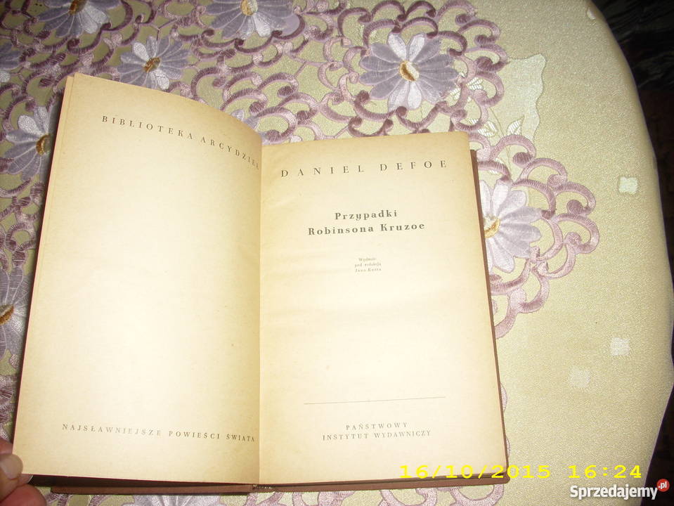 Przypadki Robinsona Kruzoe Defoe Goleniów sprzedam