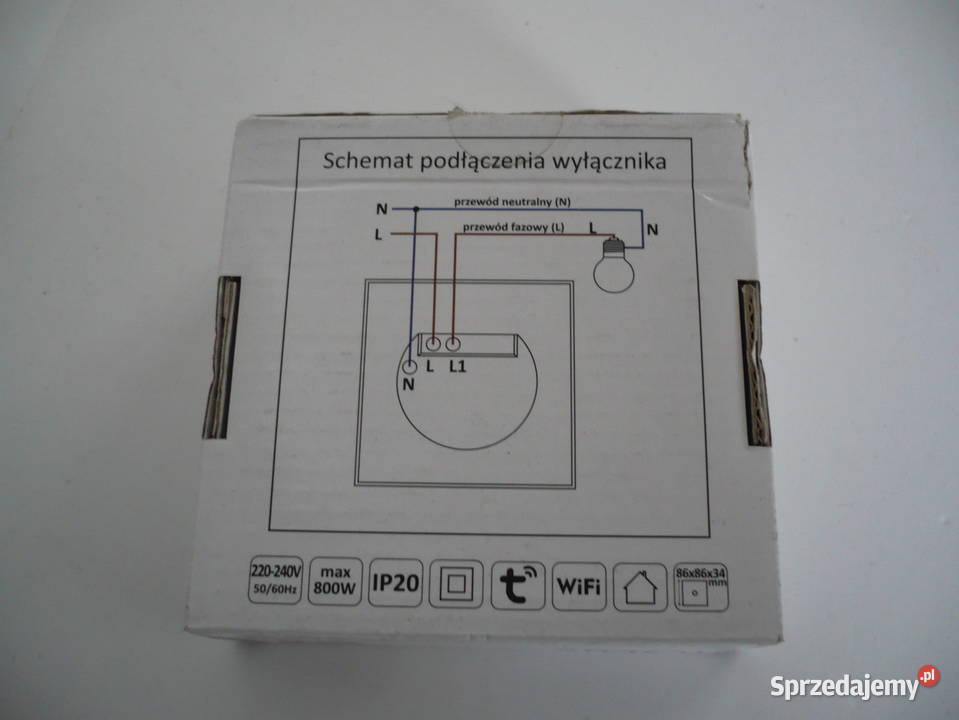wyłącznik dotykowy WiFi Smart Polux TUYA Oświetlenie inteligentne Jaworzno
