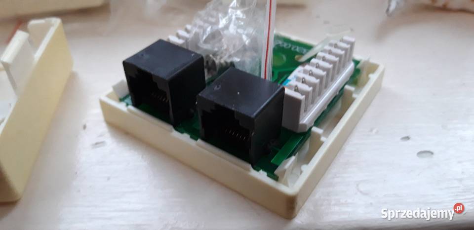 Gniazdo komputerowe LAN 2xRJ45 kat5e mazowieckie
