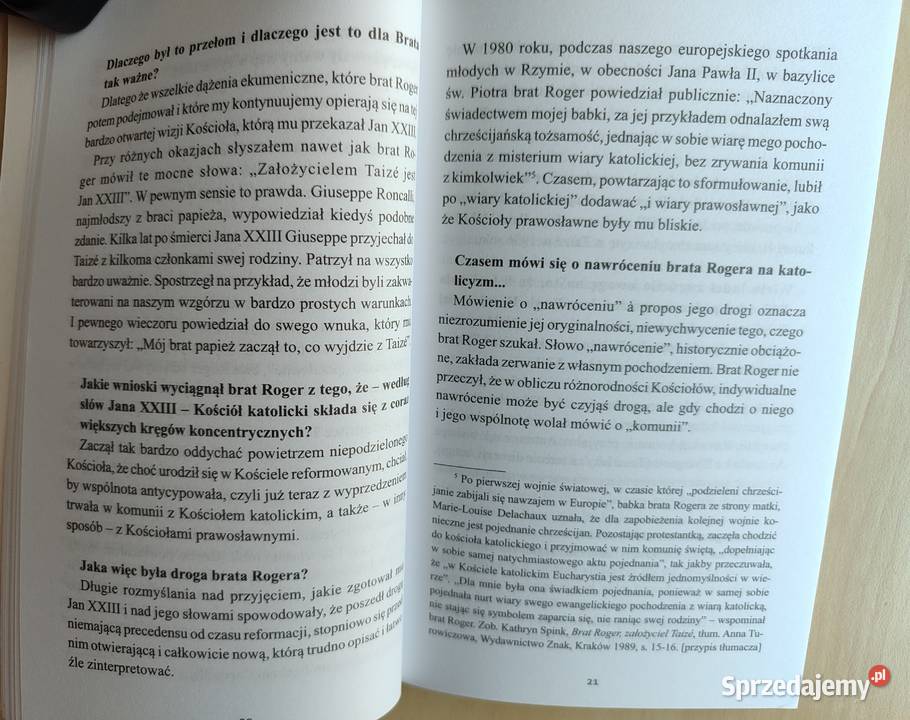 Nowe więzi solidarności Taize dzisiaj Brat Alois Rok wydania 2015 Katowice