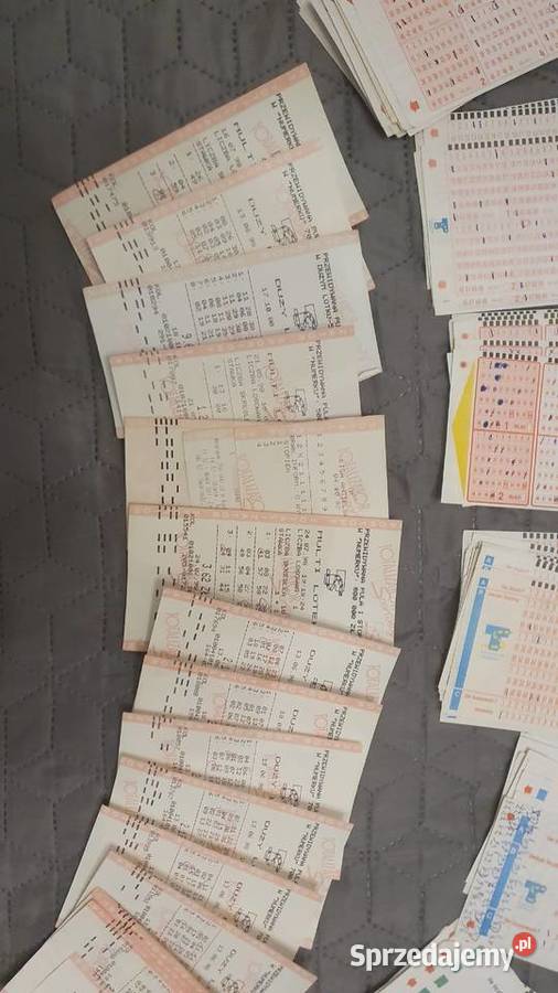 Stare kupony lotto i toto sportowe sprzedam