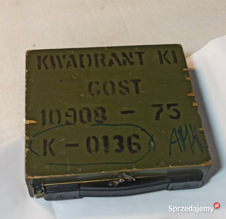 Kwadrant artyleryjski K1 w skrzynce Skierniewice