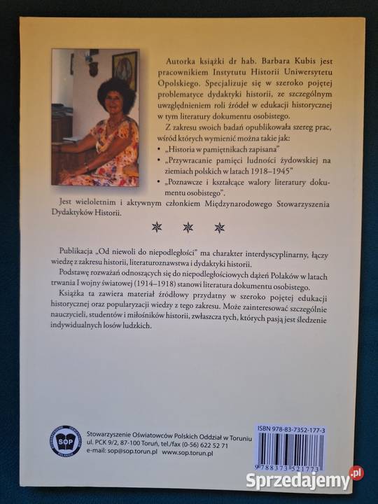 niewoli do niepodległości Barbara Kubis miękka opolskie sprzedam