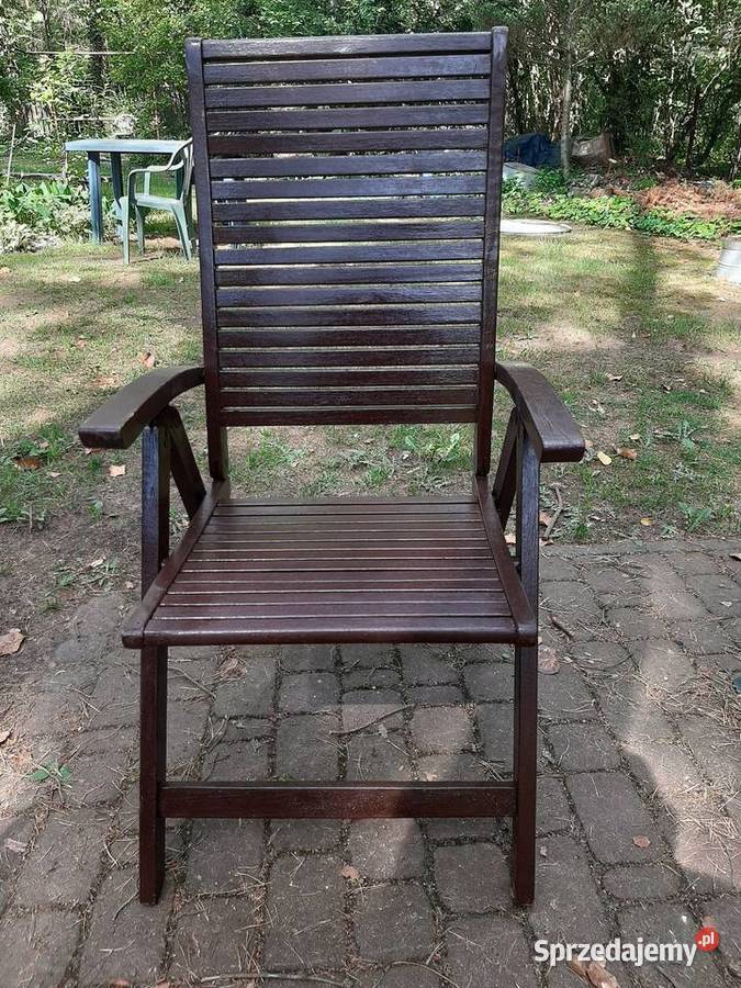 Leżak krzesło retro w kolorze brązowym Otwock