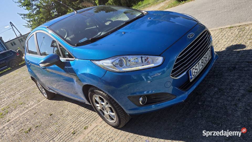 Ford Fiesta Automat 2016 niebieski pomorskie Gdańsk
