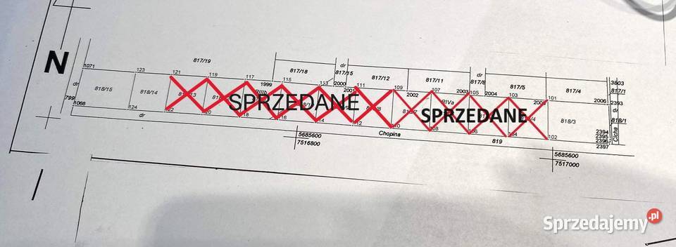 Sprzedam działki Skaryszew Chopina mazowieckie
