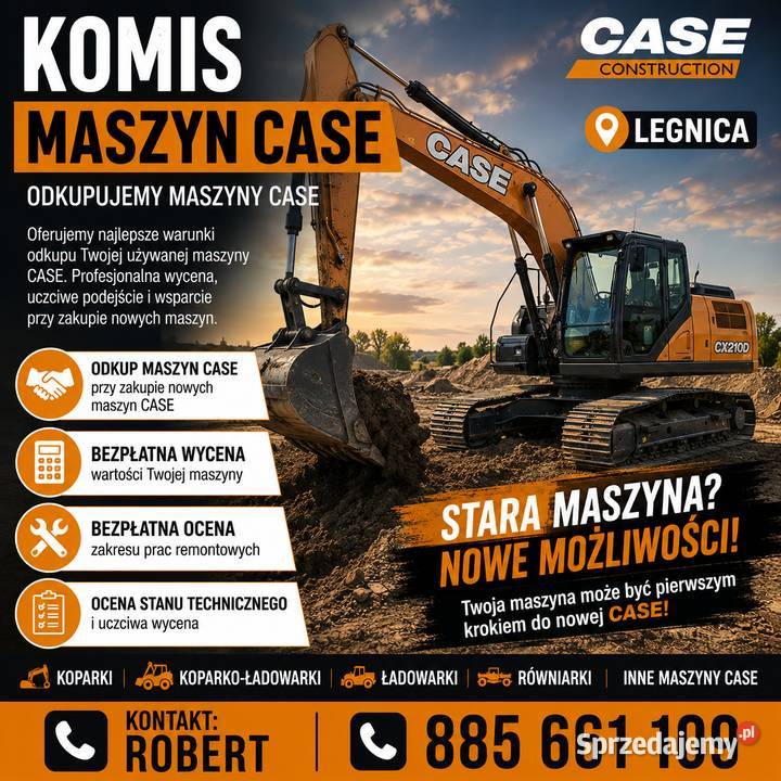 Koparko ładowarka CASE odkup nie Legnica