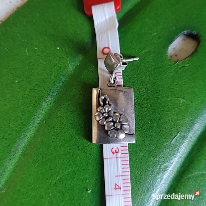 Srebrny 925 kwiatowy zestaw biżuterii mazowieckie Warszawa
