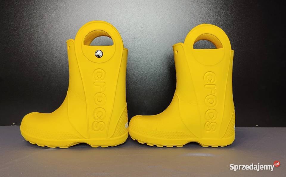 CROCS kalosze dziecięce rozmiar 2930 C12 żółte Jasień