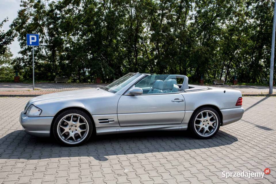 Mercedes Sl 500 R129 pakiet AMG 1999 72 mil Igła podgrzewane fotele Łódź