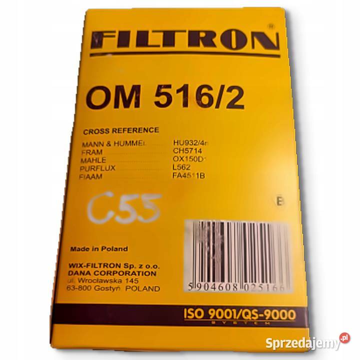 FILTR OLEJU Filtron OM 5162 OM5162 Mercedes