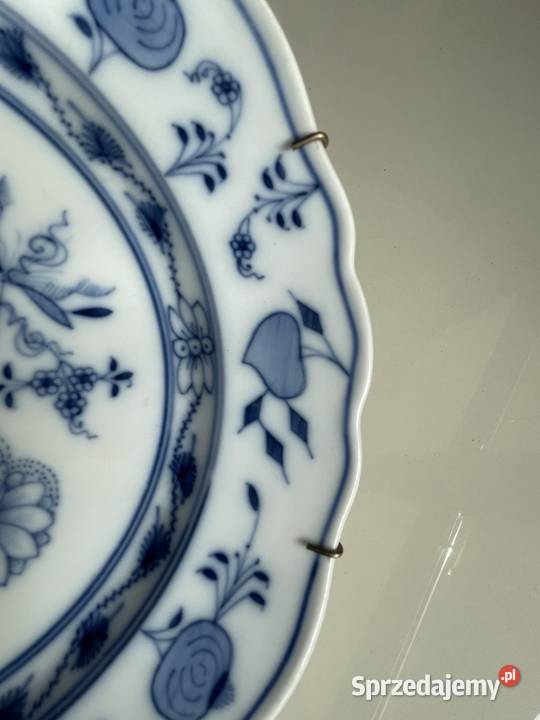 Talerz Meissen Misnia wzór cebulowy vintage Toruń